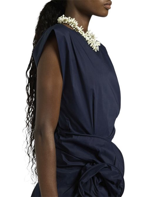 top donna Alexa in popeline blu Liviana Conti | L6SK28N08-0